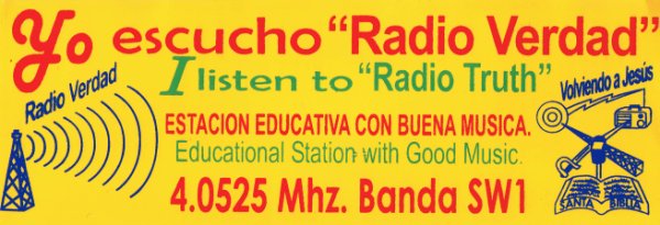 Radio Verdad-Pegatina